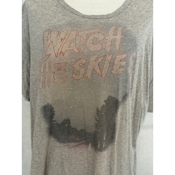 All Saints Grey Watch the Skies Cora Graphic T-Shirt Size M - Picture 3 of 7